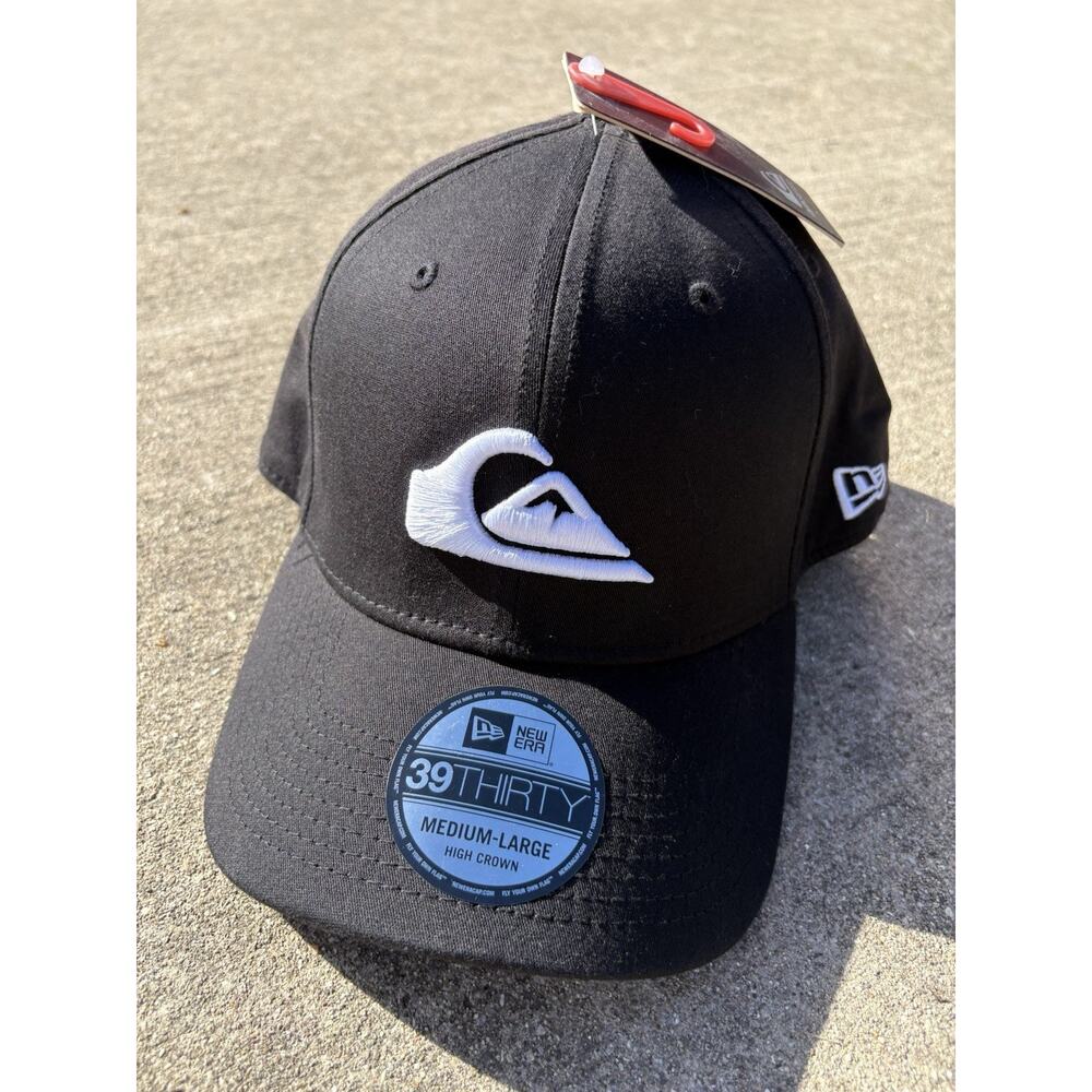 Y2K 2014 New Era Quicksilver Fitted Hat Surf Swim Snowboard M/L Size